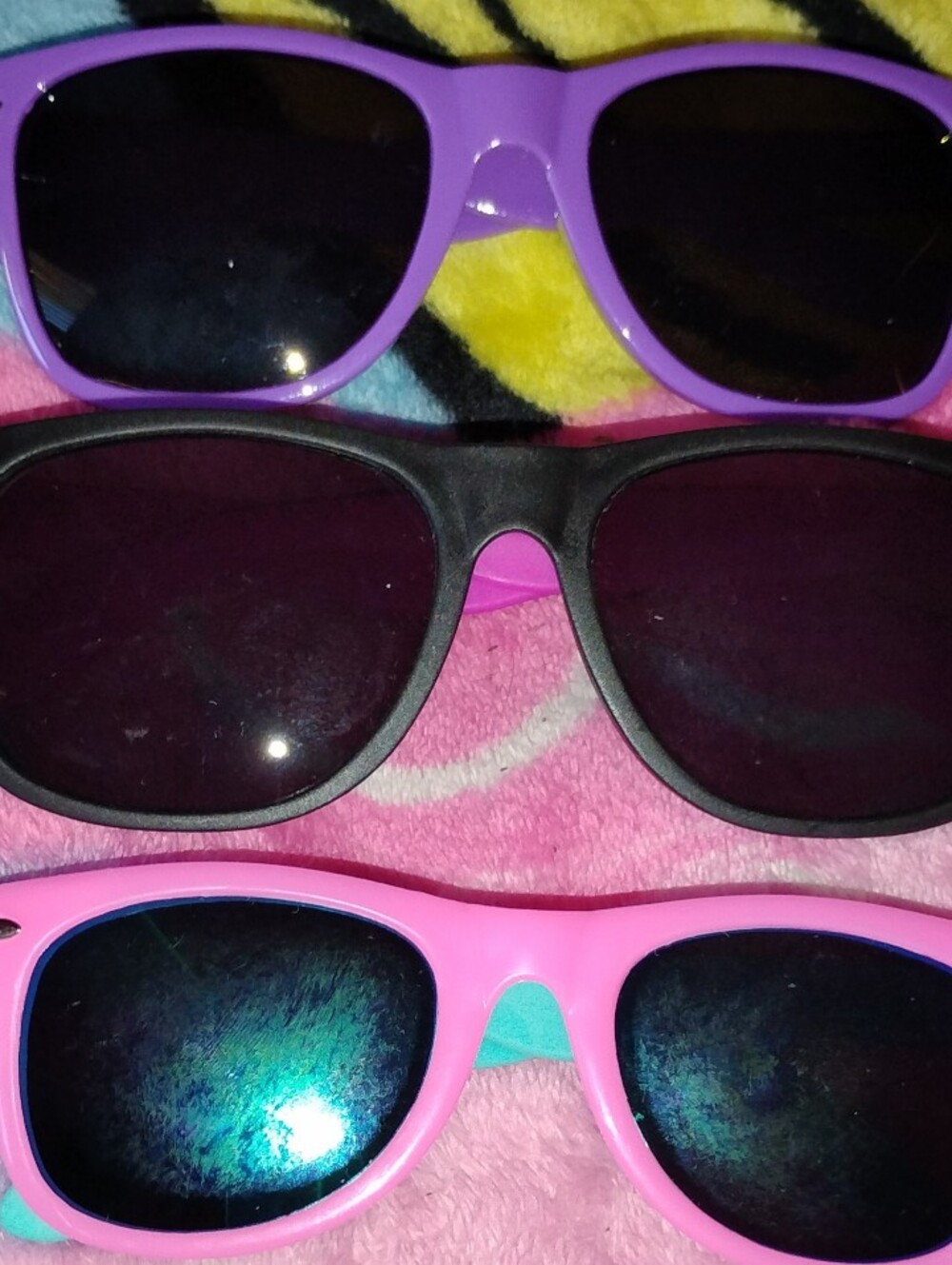 Kids Polarized Sunglasses - Pink, Purple, Black Frames